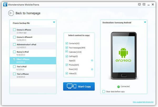 Cách chuyển tin nhắn từ iPhone sang Android bằng Wondershare MobileTrans