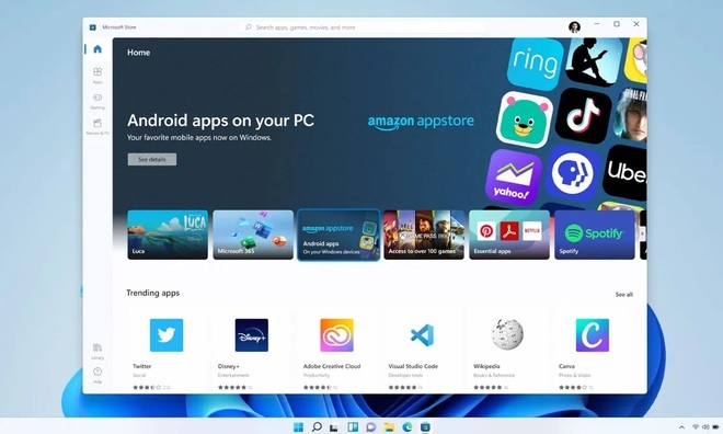 Kho ứng dụng trên Windows 11 còn hạn chế