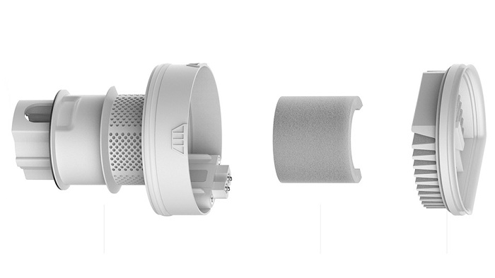 Hệ thống bộ lọc trên Mi Vacuum Cleaner Light