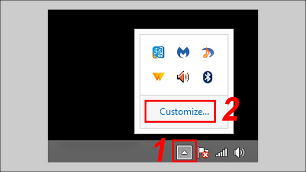 Lỗi mất biểu tượng pin trên Taskbar Windows 7, 8