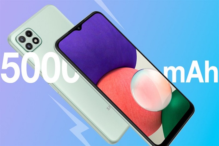 Galaxy A22 đi kèm viên pin 5.000 mAh