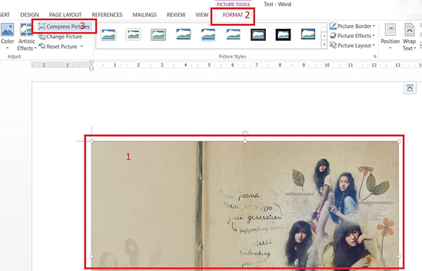 Giảm dung lượng ảnh trong Word bằng cách nén trực tiếp ảnh trong tài liệu (1)