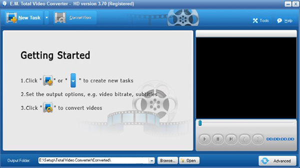 Phầm mềm giảm dung lượng video Total video converter
