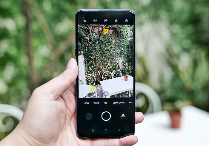 Giao diện camera trên OPPO A74