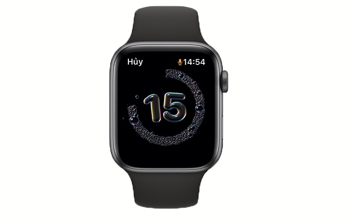 Apple Watch sẽ hiển thị màn hình đếm ngược trong 20 giây cho đến khi rửa tay xong