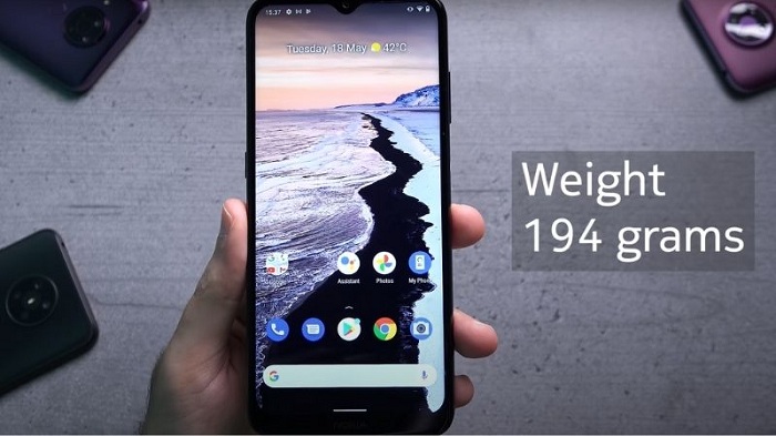 Nokia G10 chỉ nặng 194 grams