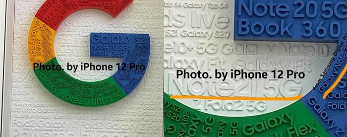 Bức tranh tường được đặt bên ngoài cửa hàng của Samsung