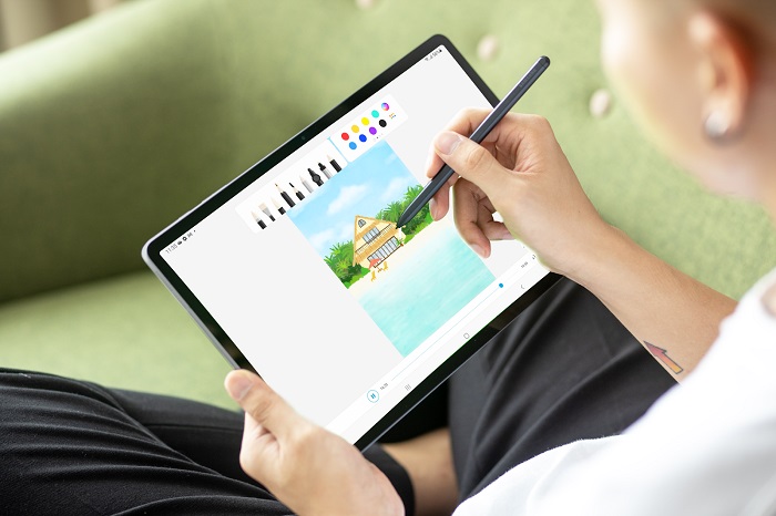 Trải nghiệm bút S Pen trên màn hình Galaxy Tab S7 FE