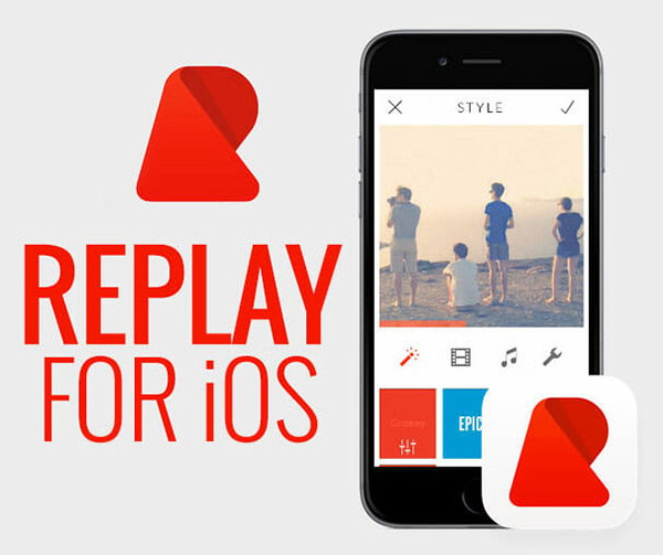 Phần mềm ghép ảnh thành video trên iPhone Replay For iOS