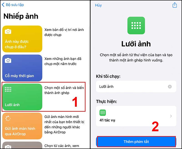 Cách ghép ảnh trên điện thoại iPhone bằng Siri Shortcuts (2)