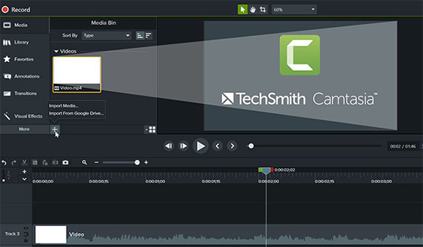 Chỉnh tốc độ video bằng Camtasia