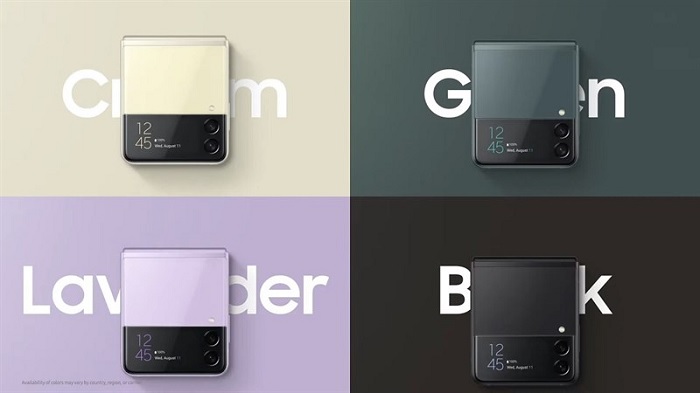 Các tùy chọn màu sắc của Galaxy Z Flip3 5G