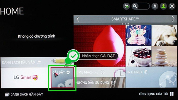 Kết nối laptop với tivi LG qua Wifi Display sử dụng hệ điều hành Netcast
