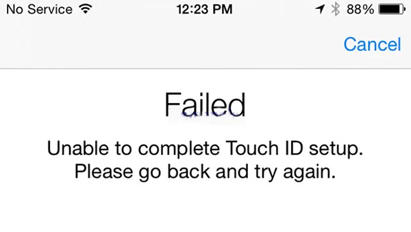 Không thể kích hoạt Touch ID trên iPhone này
