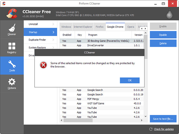 Phần mềm gỡ ứng dụng tận gốc miễn phí CCleaner