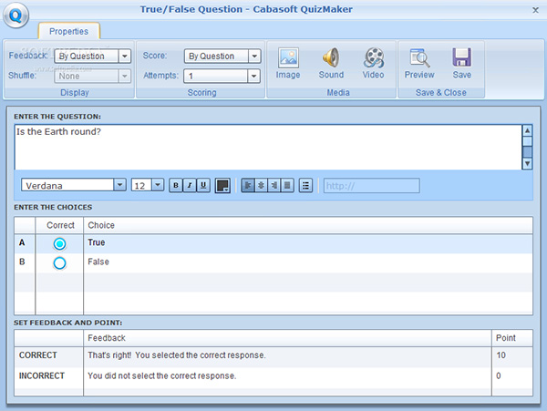Phần mềm trộn đề thi chắc nghiệm Cabasoft QuizMaker
