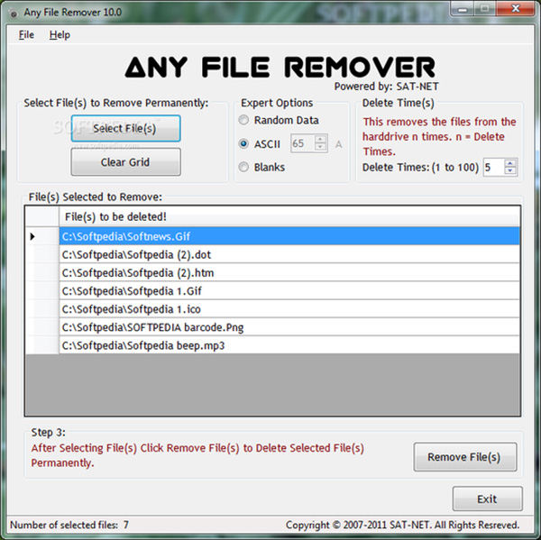 Phần mềm xóa file cứng đầu trên máy tính Any File Remover