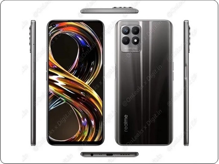 Thiết kế Realme 8i được tiết lộ bởi OnLeaks