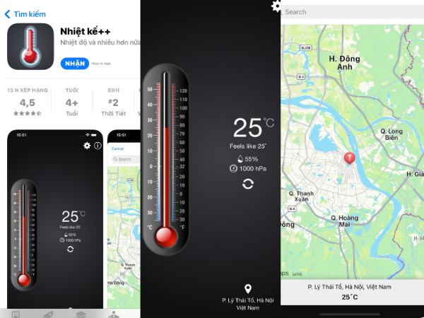 app đo nhiệt độ phòng iphone