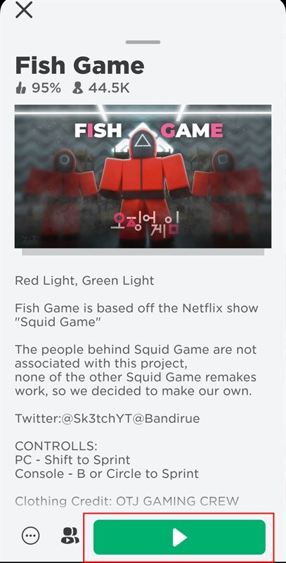 Mách Bạn Cách Chơi Squid Game Trong Roblox Trên Smartphone