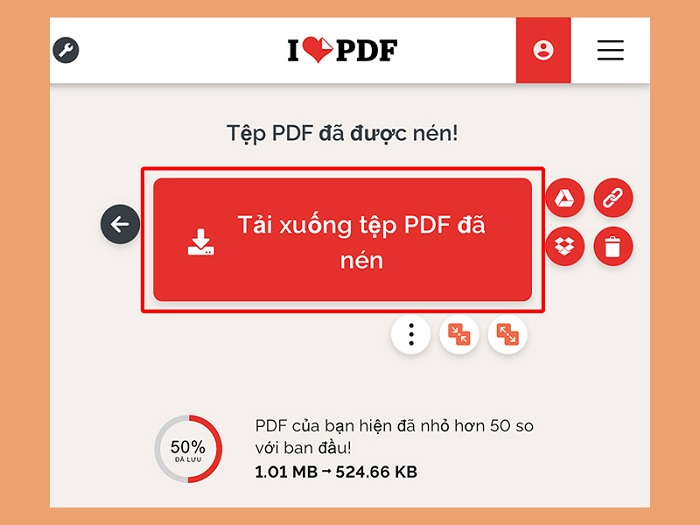 cách giảm dung lượng PDF Online