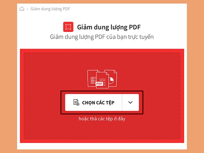 cách giảm dung lượng PDF Online