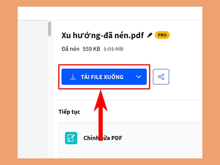 cách giảm dung lượng PDF Online