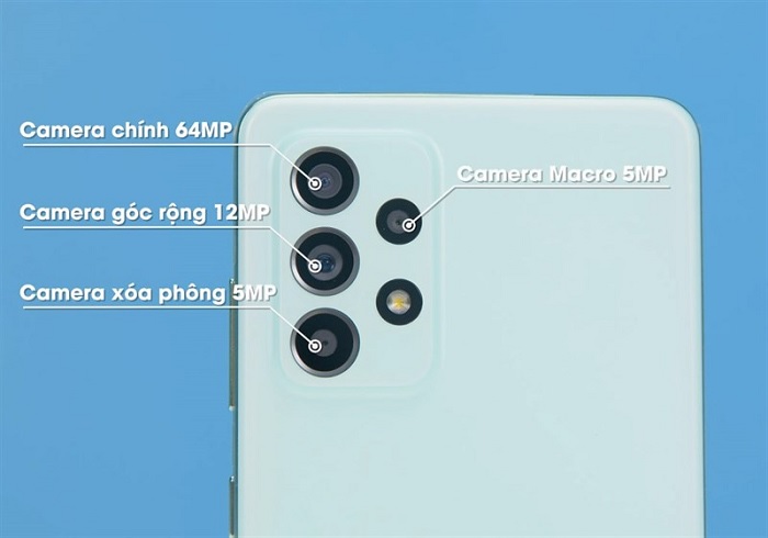 Hệ thống camera trên Galaxy A52s 5G