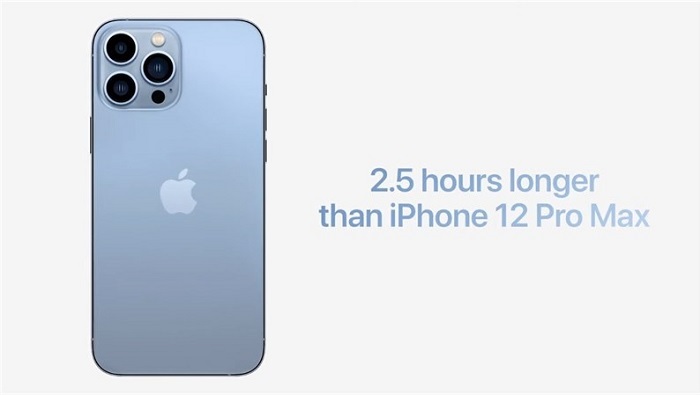 Thời lượng pin iPhone 13 Pro Max cao hơn iPhone 12 Pro Max