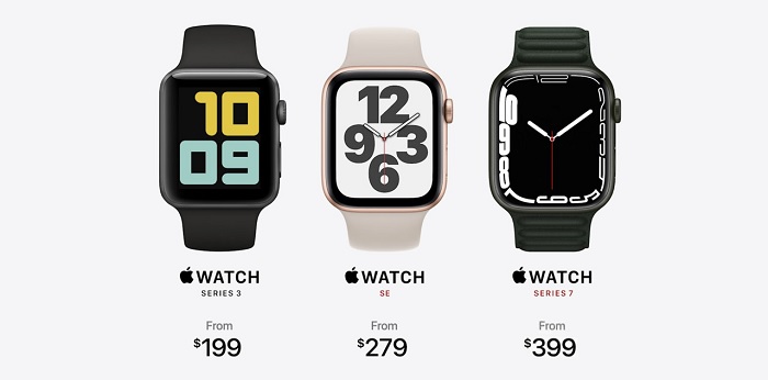 Apple Watch Series 7 có giá khởi điểm cao hơn