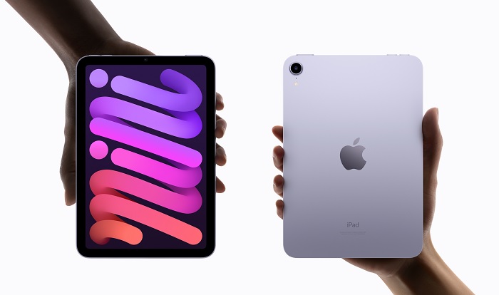 Màn hình iPad mini 6 lớn hơn và có viền mỏng hơn so với iPad mini 5