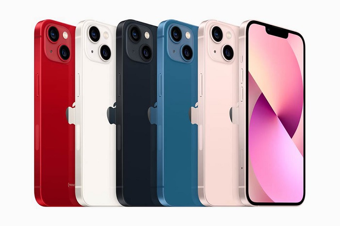 Các tùy chọn màu sắc iPhone 13 mini và iPhone 13 giống nhau