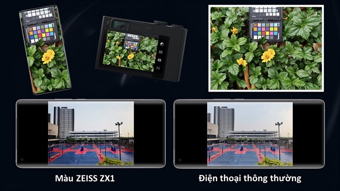 Sự khác biệt giữa màu sắc ảnh chụp từ Vivo X70 Pro so với điện thoại thường