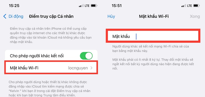 cách phát wifi từ điện thoại iPhone