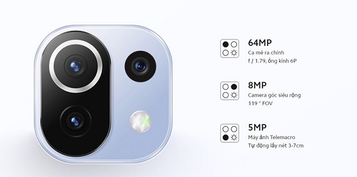 Hệ thống camera sau chất lượng được trang bị nhiều công nghệ chụp ảnh hấp dẫn