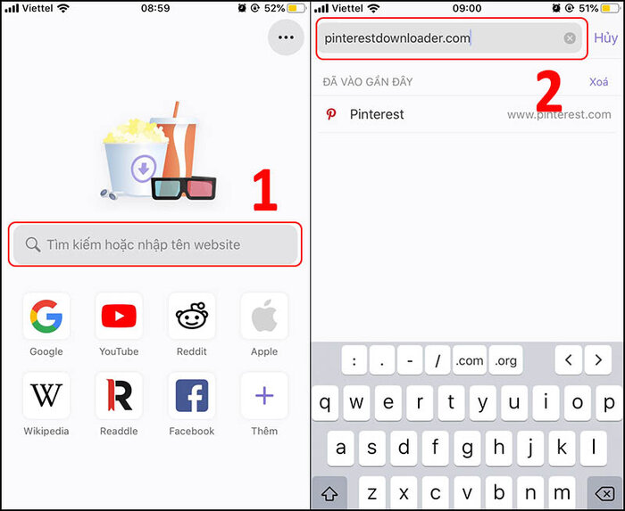 Truy cập Pinterestdownloader.com