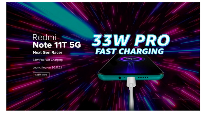 Hỗ trợ sạc nhanh 33W