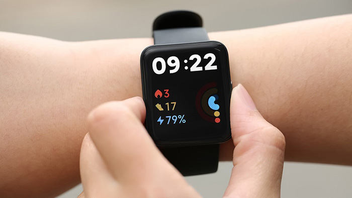 Màn hình của Redmi Watch 2 Lite hiển thị sống động, rõ nét