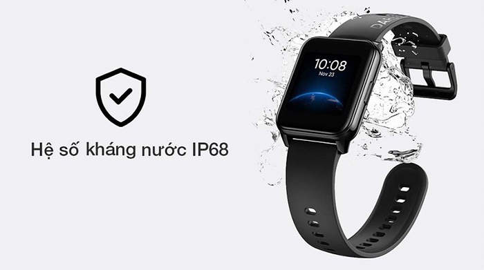Realme Watch 2 được trang bị tiêu chuẩn IP68