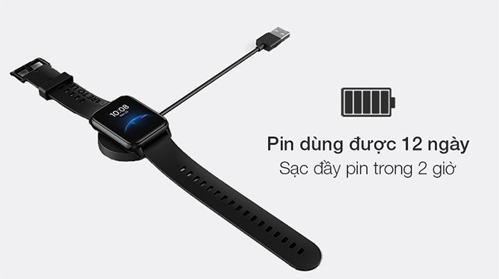 Realme Watch 2 có dung lượng pin 315 mAh