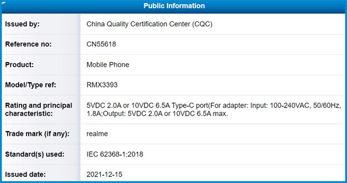 Thông tin về Realme 9 Pro Plus