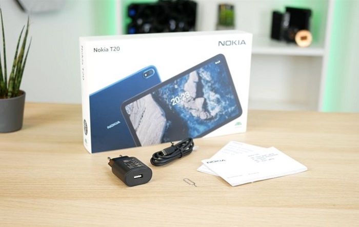 Nokia T20 hỗ trợ sạc nhanh 15W nhưng chỉ đi kèm củ sạc 10W