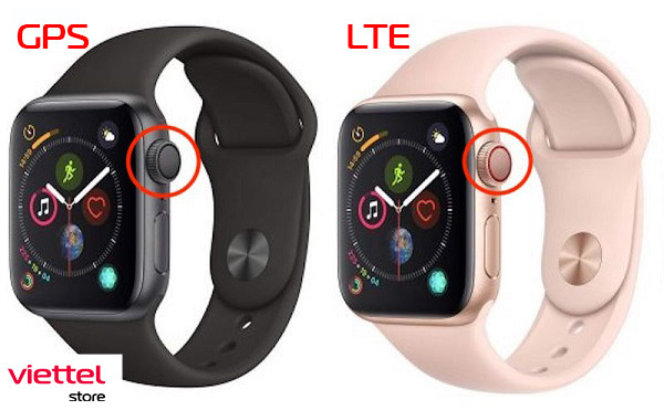 Phân biệt Apple Watch LTE và GPS dựa vào chi tiết núm vặn Digital Crown