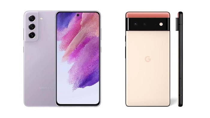 so sánh Galaxy S21 FE và Google Pixel 6