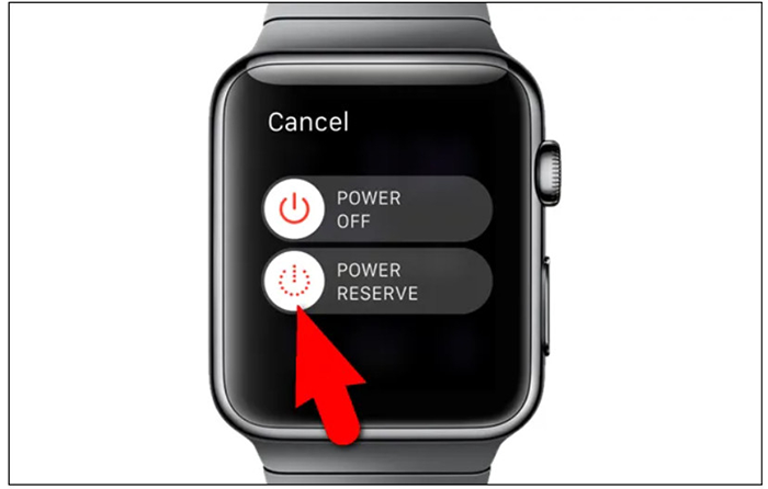 Kéo Power Reserve ở bên phải để kích hoạt Power Reserve