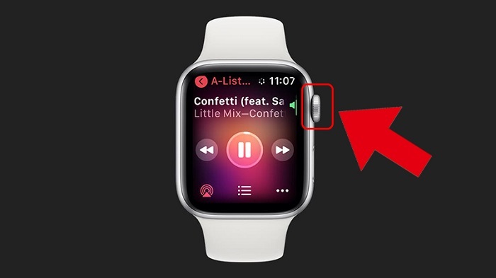 Tăng giảm âm lượng Airpods trên Apple Watch