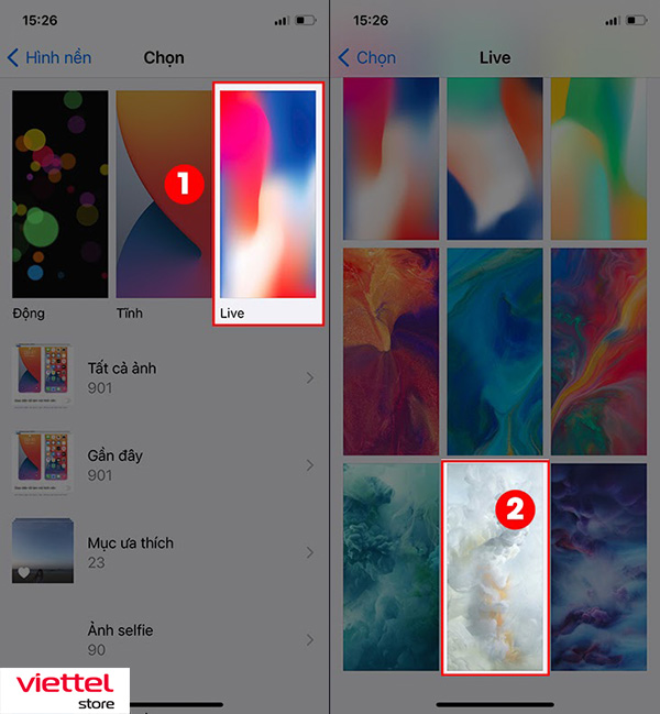 Cách thực hiện đoạn Clip hình nền iPhone vì chưng Live Photo (1)