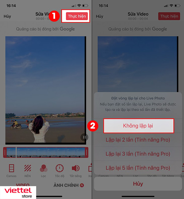 Làm video hình nền có âm thanh cho iPhone sử dụng intoLive