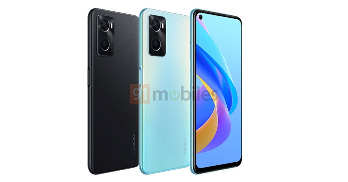 hình ảnh render của Oppo A76 5G