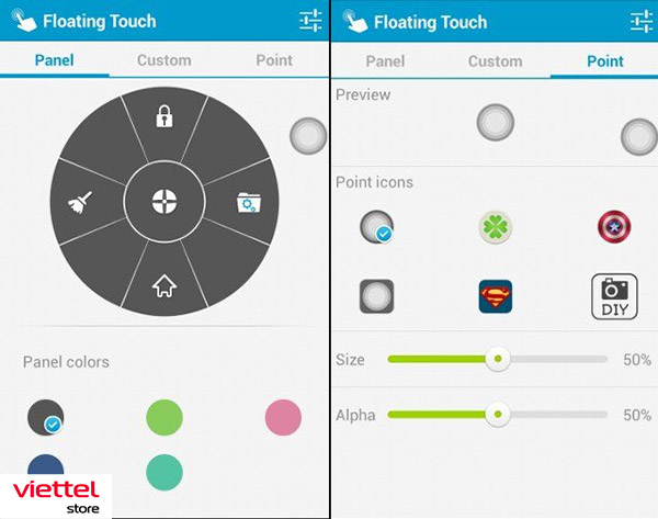 Sắp xếp ứng dụng trên Samsung đẹp bằng Floating Toucher (1)